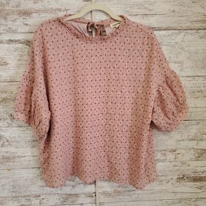 Hidden Alley Pink short sleeve top